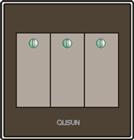 三位單極大蹺板開關(guān)